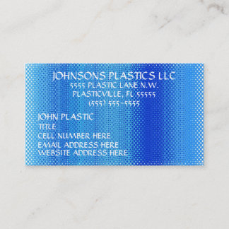 Carte De Visite Société Plastique