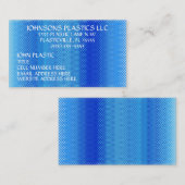 Carte De Visite Société Plastique (Devant / Derrière)