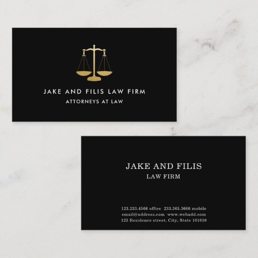 Carte De Visite Société professionnelle de droit des échelles auri (Devant / Derrière)