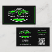 Carte De Visite Société professionnelle de remorquage, service de (Devant / Derrière)