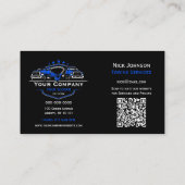 Carte De Visite Société professionnelle de remorquage, service de  (Dos)