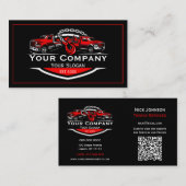 Carte De Visite Société professionnelle de remorquage, service de  (Devant / Derrière)