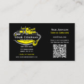 Carte De Visite Société professionnelle de remorquage, service de (Dos)