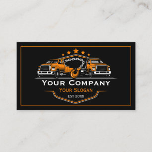 Carte De Visite Société professionnelle de remorquage, service de 