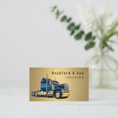 Carte De Visite Société professionnelle de transport d'or de camio (Debout devant)