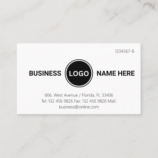 Carte De Visite Société professionnelle du logo circulaire personn (Devant)