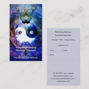 Carte De Visite Sœur Lune   Design Yin Yang