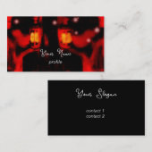 Carte De Visite soeurs avec lampe (Devant / Derrière)