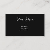 Carte De Visite soeurs avec lampe (Dos)