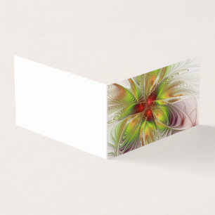 Carte De Visite Soft and tenderness fractal fantasy flowers