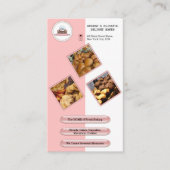 Carte De Visite Soft Blush Bakery Logo Contact | Photos et code QR (Devant)