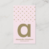 Carte De Visite Soft Blush Crown Aesthetic (Devant)