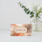 Carte De Visite Soft blush, elegant marble Sparkle (Debout devant)