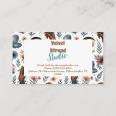 Carte De Visite Soft Floral Lash Artist Beauty Studio (Dos)