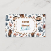 Carte De Visite Soft Floral Lash Artist Beauty Studio (Devant)