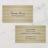 Carte de visite Soft Gold (Devant / Derrière)