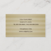 Carte de visite Soft Gold (Dos)