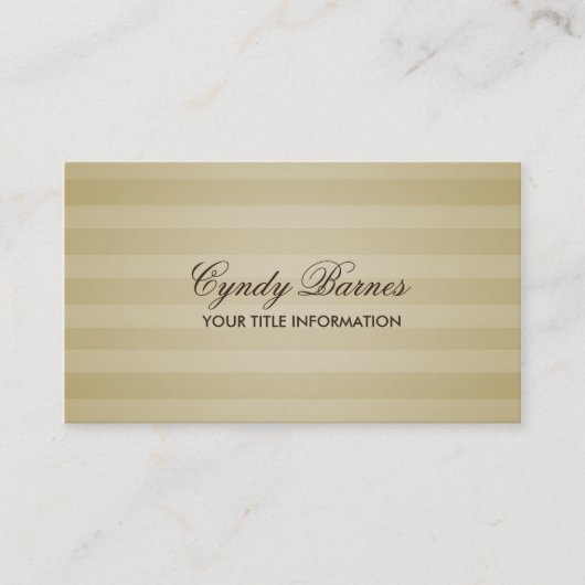 Carte de visite Soft Gold (Devant)