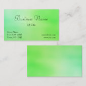 Carte de visite Soft Greens (Devant / Derrière)