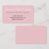 Carte De Visite Soft Luxury Beauty/Wellness Parlor (Devant / Derrière)