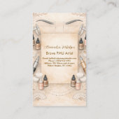 Carte De Visite Soft Neutral PMU Studio Branding (Dos)