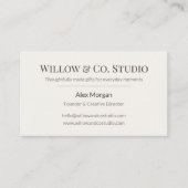 Carte De Visite Soft Neutral Small  (Devant)