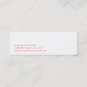 Carte de visite Soft Pink Chevron OB/GYN (Dos)