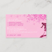 Carte De Visite Soft Pink Pro Maid Cleanhouse Spray (Dos)