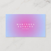 Carte De Visite Soft Purple Blue Gradient Aura  (Devant)