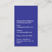 Carte De Visite Soft Rainbow Aesthetic Branding (Dos)