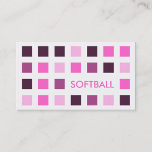 Carte De Visite SOFTBALL (carrés mod)