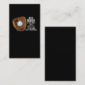 Carte De Visite Softball Catcher Girl Jesus Baseball Religieux (Devant / Derrière)