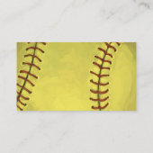 Carte De Visite Softball motif (Dos)