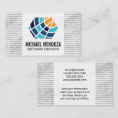 Carte De Visite Software Robotics | AI Chip Tech (Devant / Derrière)