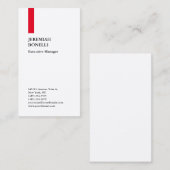 Carte De Visite Soie de qualité supérieure professionnelle en soie (Devant / Derrière)