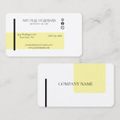Carte De Visite Soie Premium Professionnelle (Devant / Derrière)
