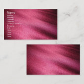 Carte De Visite Soie rouge de satin (Devant / Derrière)