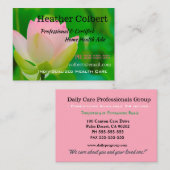 Carte De Visite Soigneuse Joie florale fraîche (Devant / Derrière)