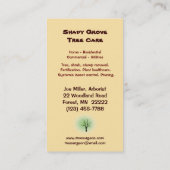 Carte De Visite Soin d'arbre (Dos)