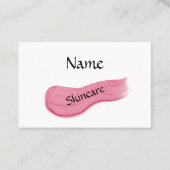 Carte De Visite soin de beauté rose (Devant)