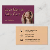 Carte De Visite Soin de bébé (Devant / Derrière)