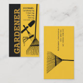 Carte De Visite Soin de jardinage de aménagement de pelouse de (Devant / Derrière)