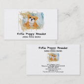 Carte De Visite Soin de jour de marcheur d'éleveur de chiot de (Devant / Derrière)