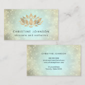 Carte De Visite soin de la fleur de lotus (Devant / Derrière)