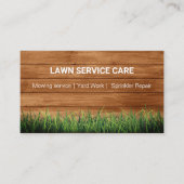 Carte De Visite Soin de pelouse moderne Gris vert (Devant)