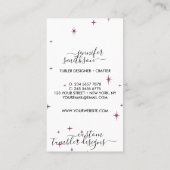 Carte De Visite Soin de tambours (Dos)