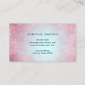 Carte De Visite soin et esthétique des fleurs de lotus (Dos)