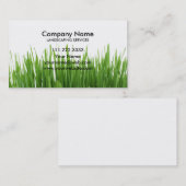 Carte De Visite Soin et paysage de pelouse de jardin d'herbe (Devant / Derrière)