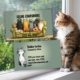 Carte De Visite Soin Parfait – Garde de Chat