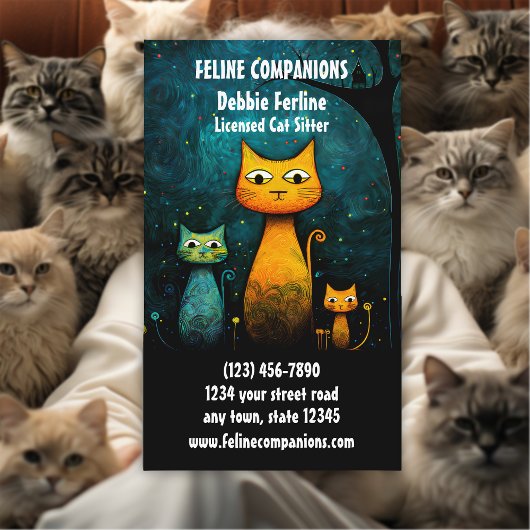 Carte De Visite Soin Parfait – Garde de Chat